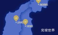 echarts昭通市水富市geoJson地图水滴状气泡图效果