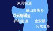 echarts丽江市古城区geoJson地图全局颜色渐变演示实例