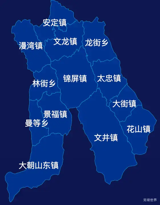 echarts普洱市景东彝族自治县geoJson地图点击地图插小旗