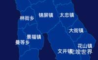 echarts普洱市景东彝族自治县geoJson地图点击地图插小旗实例