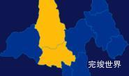 echarts普洱市镇沅彝族哈尼族拉祜族自治县geoJson地图区域闪烁实例代码