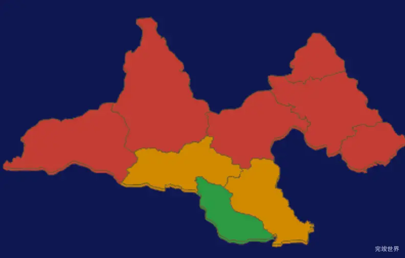 threejs普洱市镇沅彝族哈尼族拉祜族自治县geoJson地图3d地图指定区域闪烁