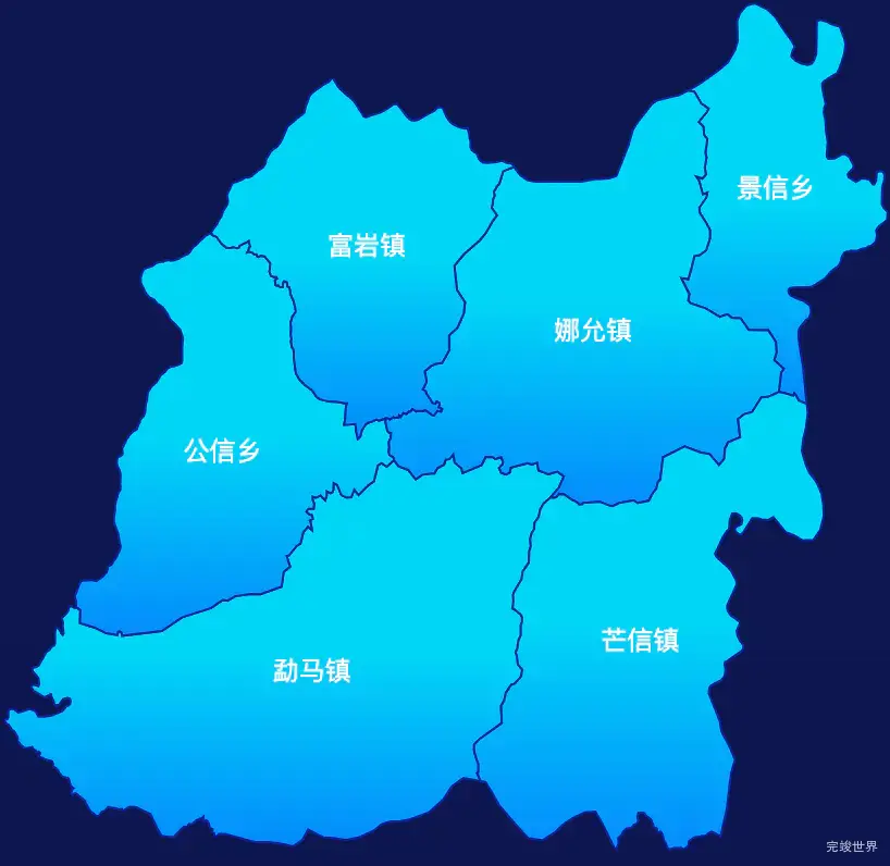 echarts普洱市孟连傣族拉祜族佤族自治县geoJson地图局部颜色渐变