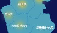 echarts普洱市西盟佤族自治县geoJson地图热力图实例