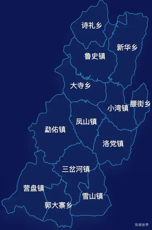 echarts临沧市凤庆县geoJson地图地图下钻展示