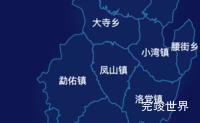 echarts临沧市凤庆县geoJson地图地图下钻展示效果