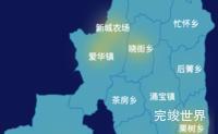 echarts临沧市云县geoJson地图热力图实例代码