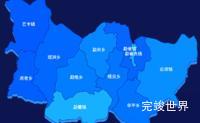 echarts临沧市沧源佤族自治县geoJson地图 visualMap控制地图颜色实例代码