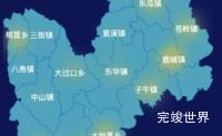 echarts楚雄彝族自治州楚雄市geoJson地图热力图实例代码