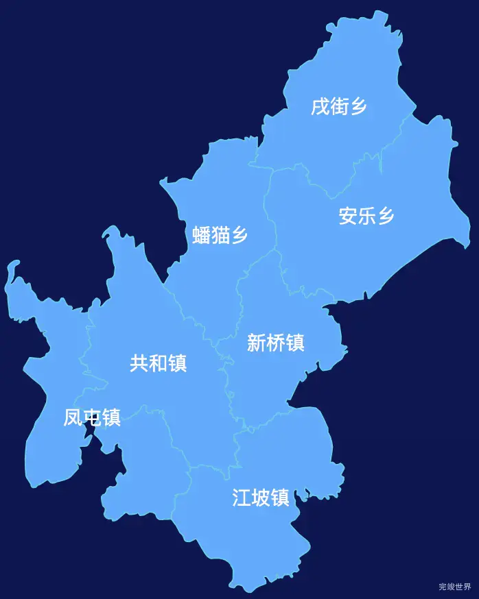 echarts楚雄彝族自治州牟定县geoJson地图全局颜色渐变