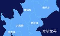 echarts楚雄彝族自治州牟定县geoJson地图全局颜色渐变代码演示