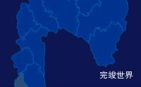 echarts楚雄彝族自治州南华县geoJson地图区域闪烁代码演示