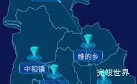 echarts楚雄彝族自治州永仁县geoJson地图label样式自定义效果实例