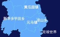 echarts楚雄彝族自治州元谋县geoJson地图全局颜色渐变代码演示