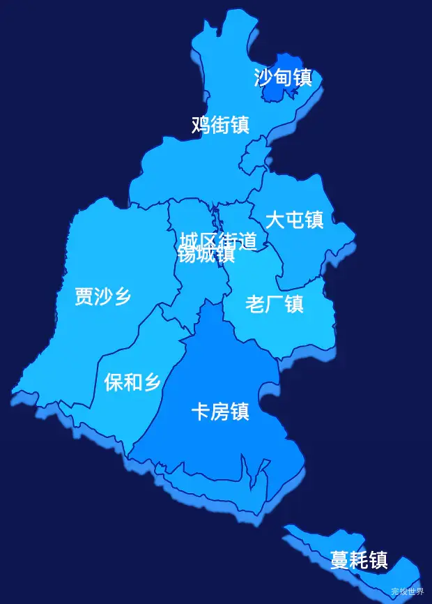 echarts红河哈尼族彝族自治州个旧市geoJson地图 visualMap控制地图颜色