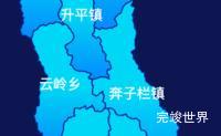 echarts迪庆藏族自治州德钦县geoJson地图局部颜色渐变效果