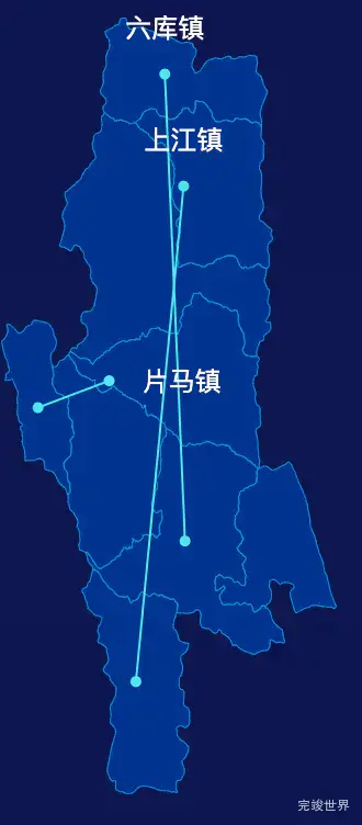 echarts怒江傈僳族自治州泸水市geoJson地图自定义引导线