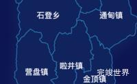 echarts怒江傈僳族自治州兰坪白族普米族自治县geoJson地图地图下钻展示实例代码