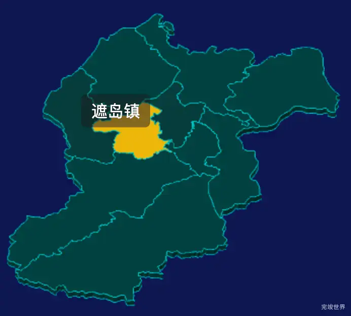 threejs德宏傣族景颇族自治州梁河县geoJson地图3d地图鼠标移入显示标签并高亮