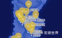 echarts西双版纳傣族自治州景洪市geoJson地图水滴状气泡图实例代码