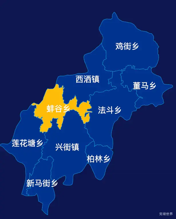 echarts文山壮族苗族自治州西畴县geoJson地图指定区域高亮