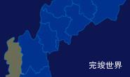 echarts文山壮族苗族自治州麻栗坡县geoJson地图区域闪烁实例