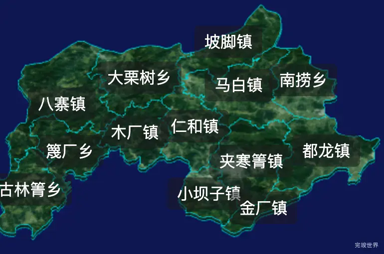 threejs文山壮族苗族自治州马关县geoJson地图3d地图css2d标签