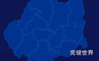 echarts文山壮族苗族自治州丘北县geoJson地图区域闪烁效果实例