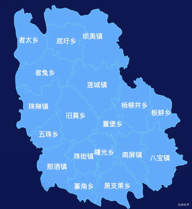 echarts文山壮族苗族自治州广南县geoJson地图全局颜色渐变