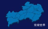 echarts文山壮族苗族自治州富宁县geoJson地图3d地图实例旋转动画效果