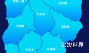 echarts大理白族自治州剑川县geoJson地图局部颜色渐变代码演示