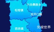 echarts大理白族自治州鹤庆县geoJson地图局部颜色渐变演示实例