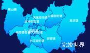 echarts萍乡市安源区geoJson地图局部颜色渐变效果实例