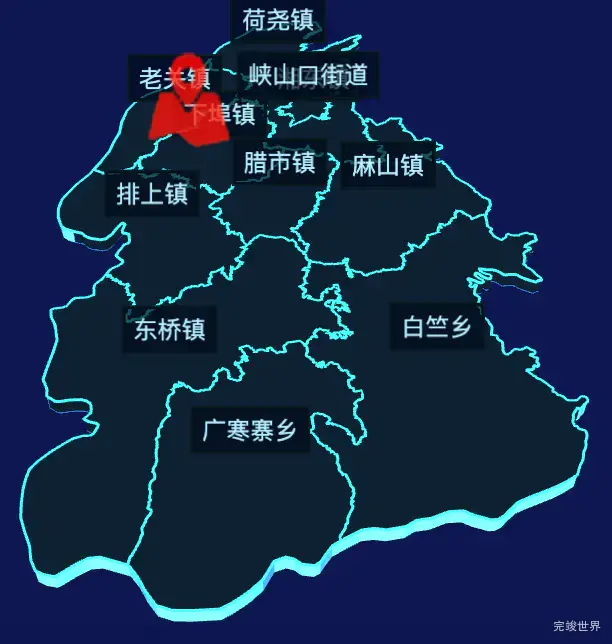 echarts萍乡市湘东区geoJson地图3d地图自定义图标