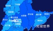 echarts新余市渝水区geoJson地图 visualMap控制地图颜色实例代码