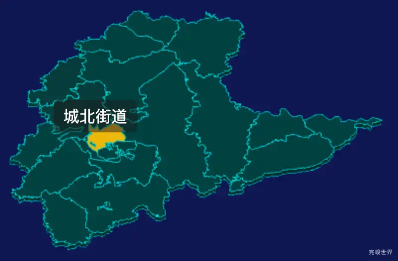 threejs新余市渝水区geoJson地图3d地图