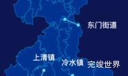 echarts鹰潭市贵溪市geoJson地图自定义引导线效果实例