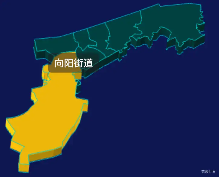 threejs九江市浔阳区geoJson地图3d地图