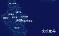 echarts九江市柴桑区geoJson地图地图下钻展示实例代码