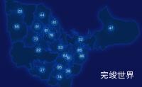 echarts九江市永修县geoJson地图圆形波纹状气泡图代码演示