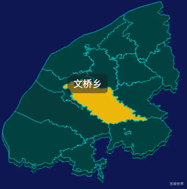 threejs九江市湖口县geoJson地图3d地图鼠标移入显示标签并高亮