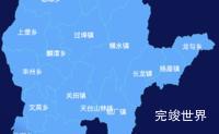 echarts赣州市崇义县geoJson地图全局颜色渐变实例代码