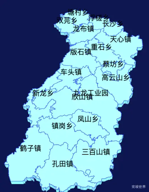 echarts赣州市安远县geoJson地图3d地图