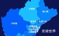 echarts吉安市吉州区geoJson地图 visualMap控制地图颜色实例代码