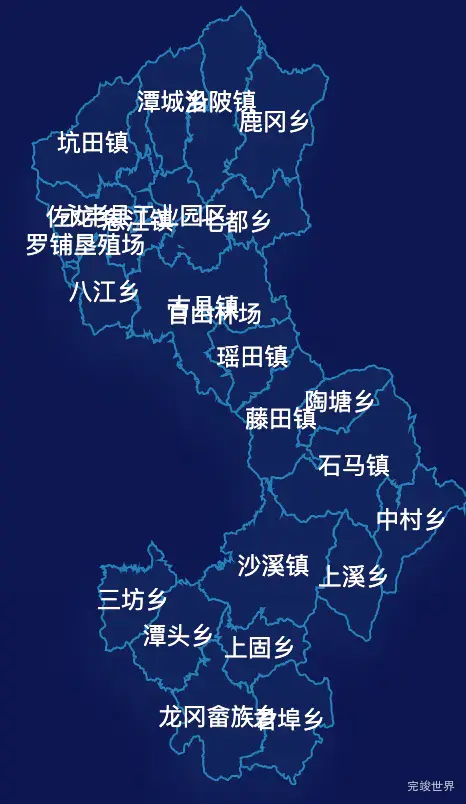 echarts吉安市永丰县geoJson地图地图下钻展示