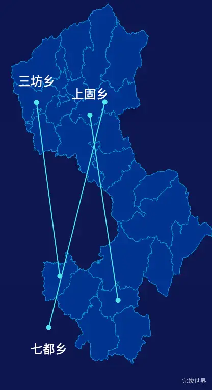 echarts吉安市永丰县geoJson地图自定义引导线