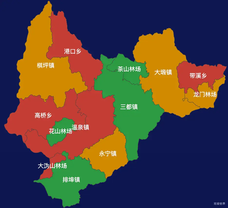 echarts宜春市铜鼓县geoJson地图tooltip自定义html