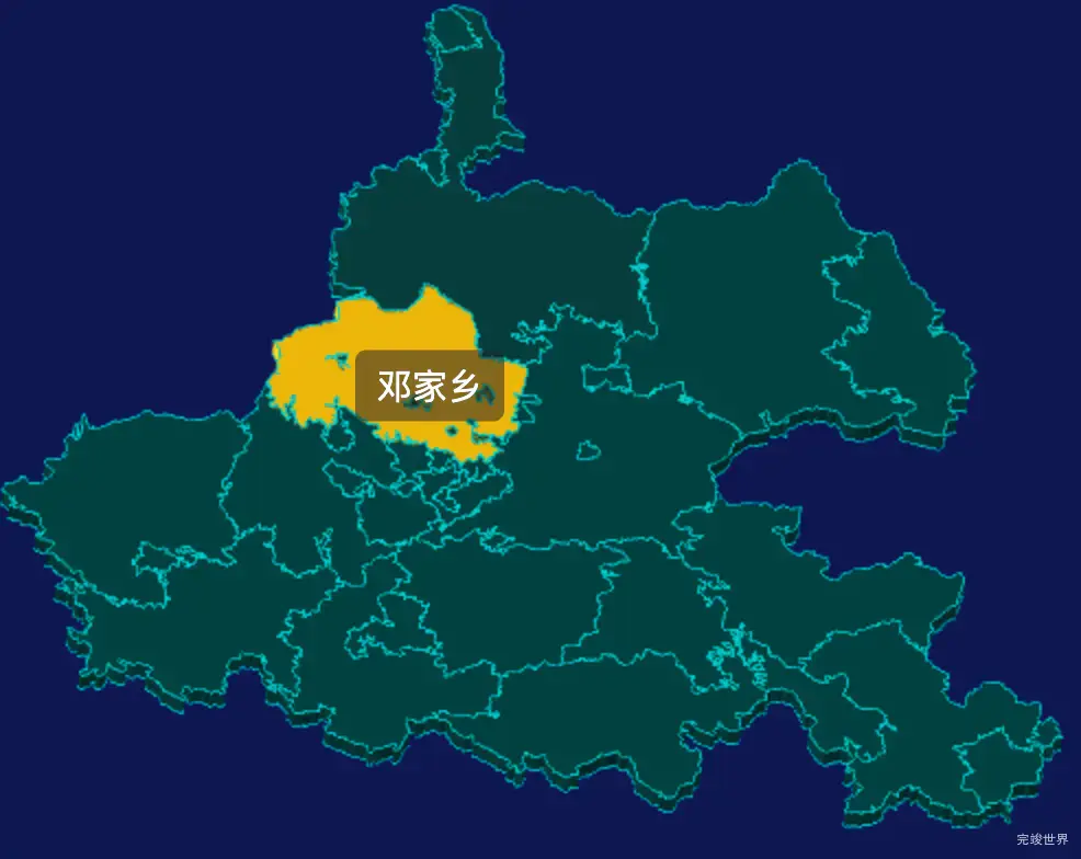 threejs抚州市东乡区geoJson地图3d地图