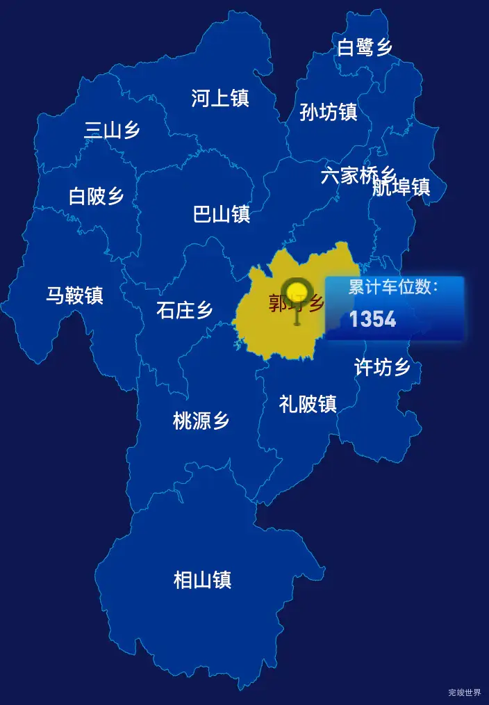 echarts抚州市崇仁县geoJson地图点击地图插小旗