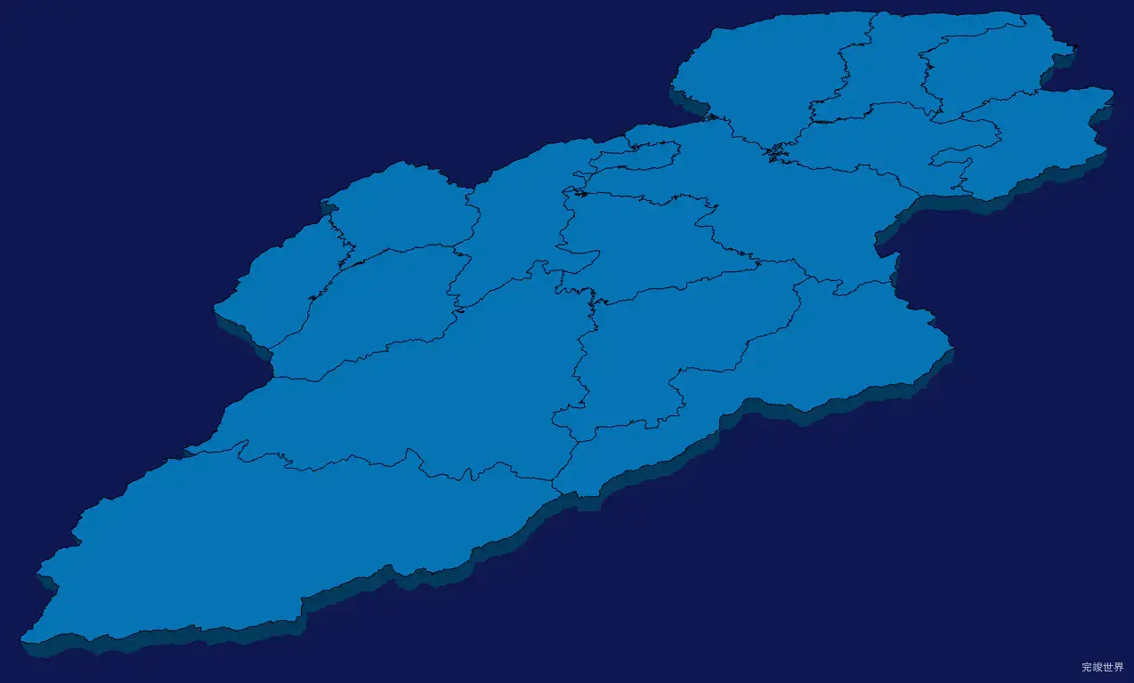 echarts抚州市乐安县geoJson地图3d地图实例旋转动画